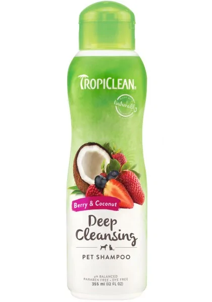 Higiene Tropiclean Champu Limpieza Profunda Frutos Rojos Coco 355Ml