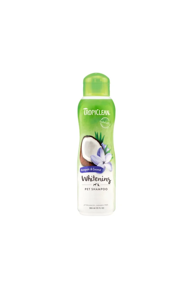 Higiene Tropiclean Champu Pelo Blanco Flor Awapuhi Coco 355Ml