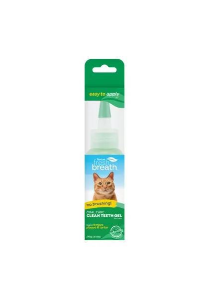 Higiene Tropiclean Fresh Breath Gel Dental Sin Cepillado Gato 59Ml