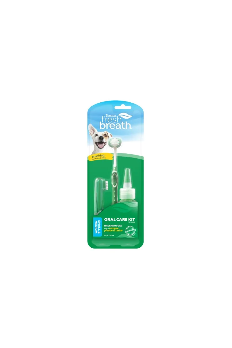 Higiene Tropiclean Fresh Breath Kit Higiene Dental Perros Grandes