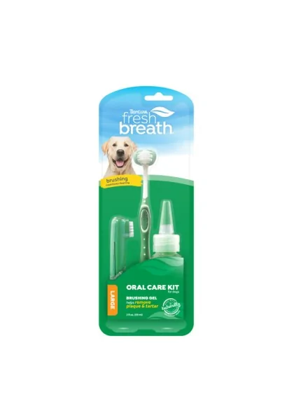 Higiene Tropiclean Fresh Breath Kit Higiene Dental Perros Peq Y Med