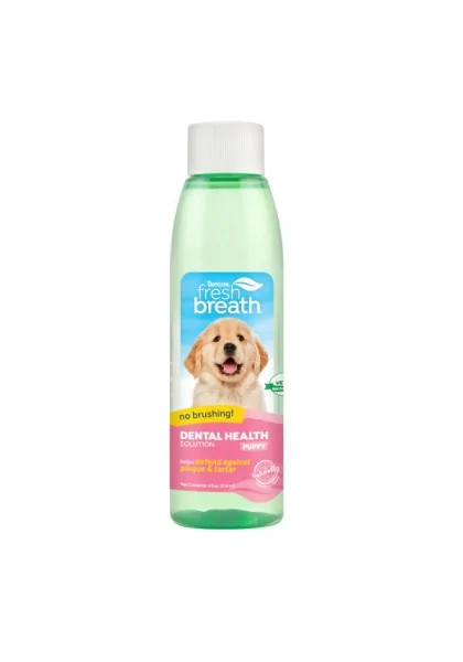 Higiene Tropiclean Fresh Breath Solucion Hig Dental Cachorros 473Ml