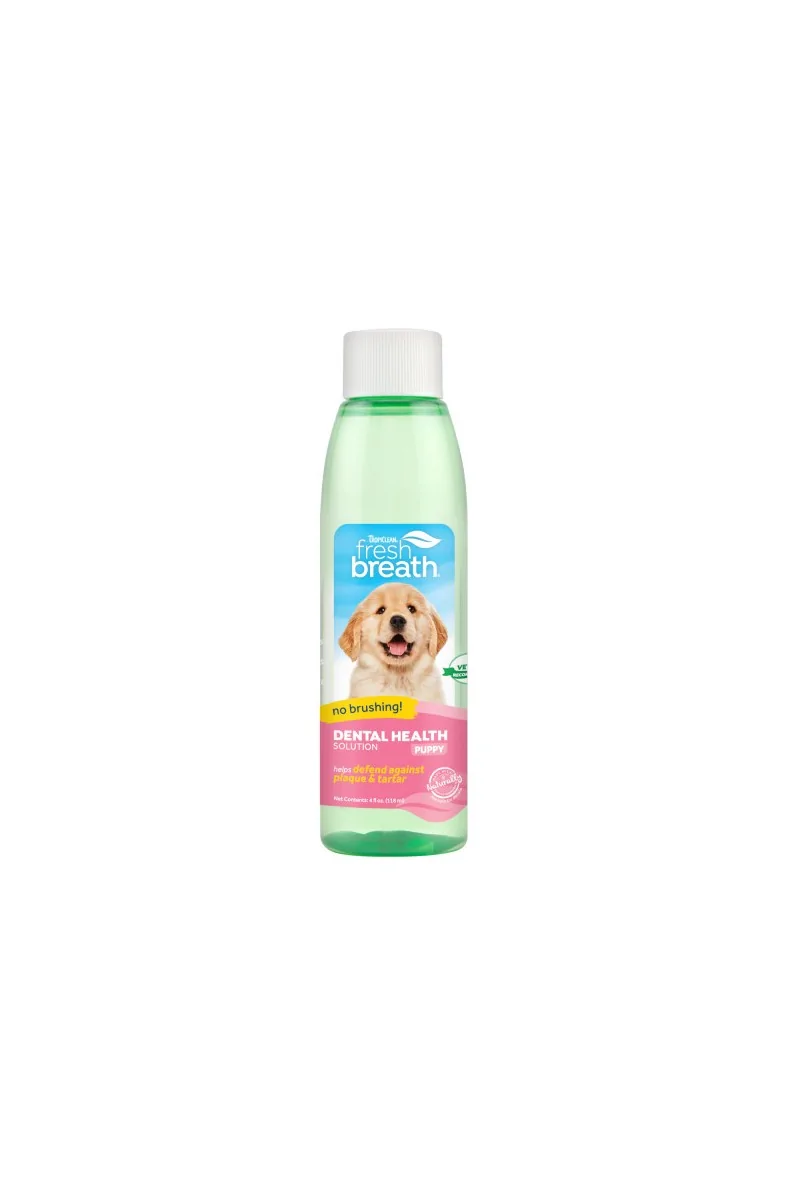 Higiene Tropiclean Fresh Breath Solucion Hig Dental Cachorros 473Ml