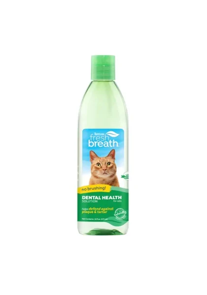 Higiene Tropiclean Fresh Breath Solucion Higiene Dental Gatos 473Ml