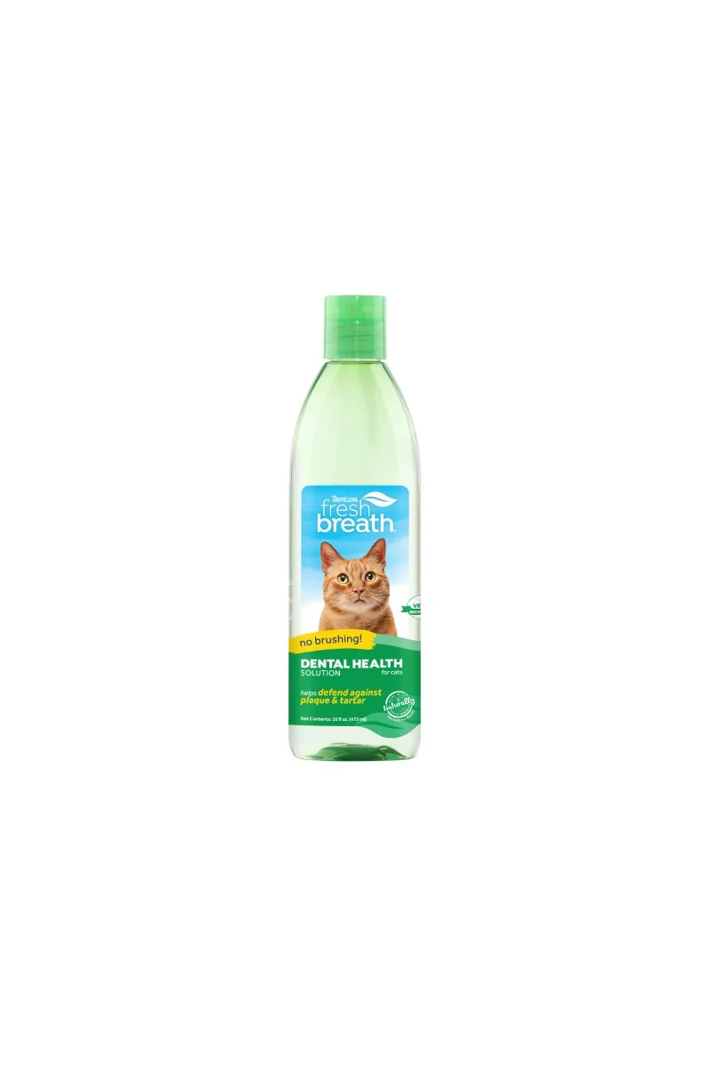 Higiene Tropiclean Fresh Breath Solucion Higiene Dental Gatos 473Ml