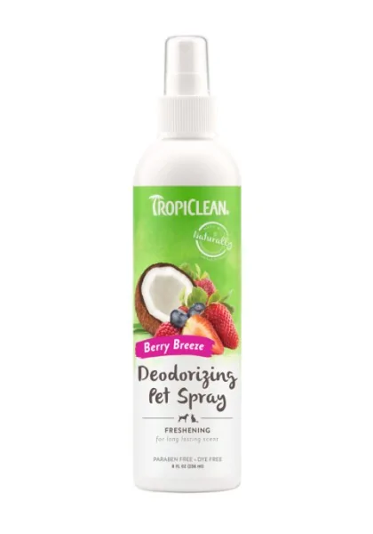 Higiene Tropiclean Spray Desodorizante Frutos Rojos Coco 236Ml