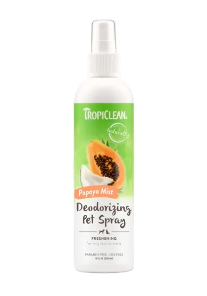 Higiene Tropiclean Spray Desodorizante Papaya Coco 236Ml