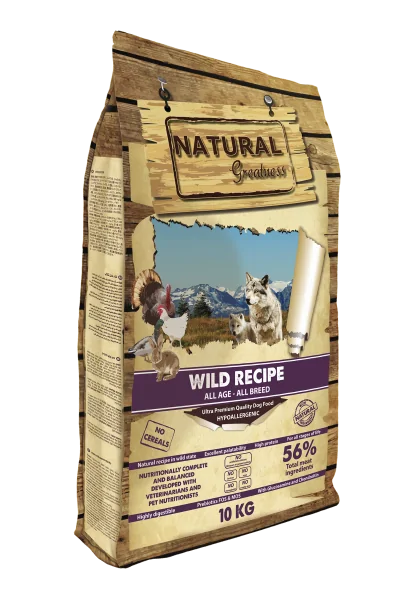 Pienso Natural Greatness Ultrapremium Perro Receta Salvaje 10 kg