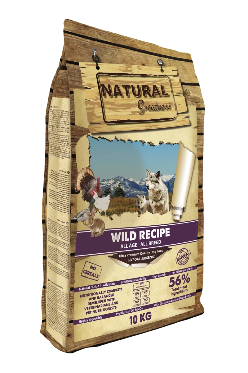 Pienso Natural Greatness Ultrapremium Perro Receta Salvaje 10 kg