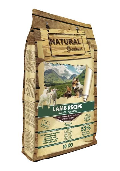 Pienso Natural Greatness Ultrapremium Perro Receta de Cordero - Sensitive 10 kg