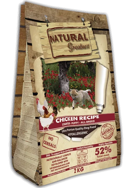 Pienso Natural Greatness Ultrapremium Perro Receta de Pollo 2 kg