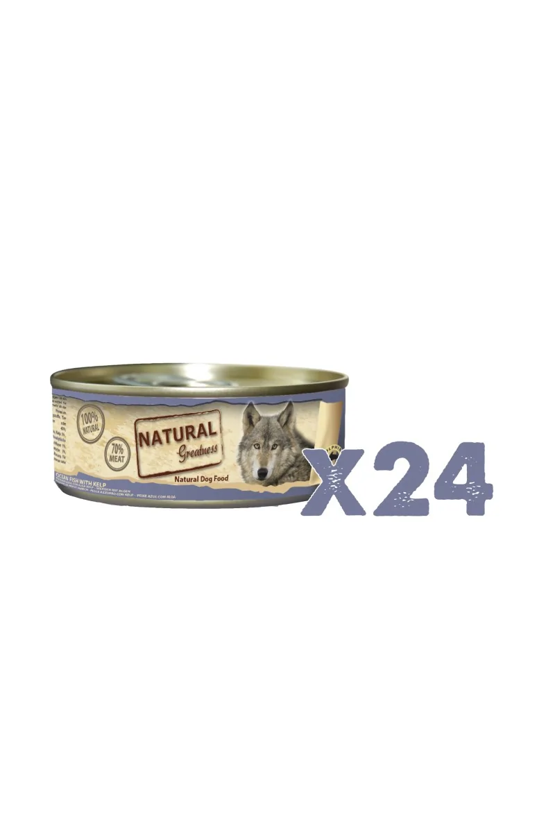 Comida Natural Greatness Perro Pescado de Mar con Kelp 156 g