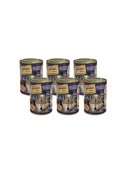 Comida Natural Greatness Perro Pavo con Salmón, Calabaza, Boniato y Espino Amarillo 400 g