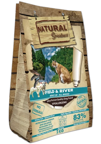 Comida Natural Para Gato Adulto Premium Salmon Cordero Todas las razas 2 kg