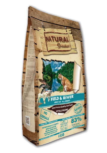 Comida Natural Para Gato Adulto Premium Salmon Cordero Todas las razas 6 kg