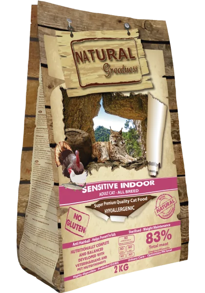 Comida Natural Para Gato Adulto Premium Pollo Aroz Sterilized y Senior 2 kg