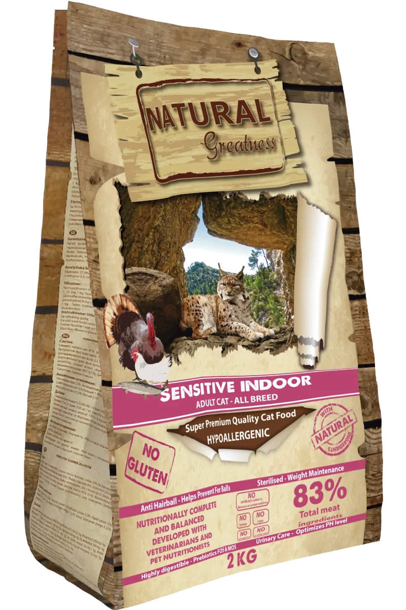 Comida Natural Para Gato Adulto Premium Pollo Aroz Sterilized y Senior 2 kg