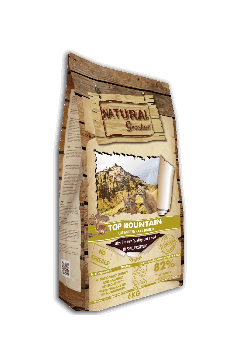 Comida Natural Para Gato Adulto Premium Conejo y Guisante 6 kg