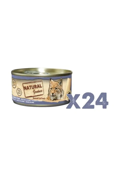 Comida Premium Para Gatos Con Pescado del Mar Caballa y Besugo 70 g