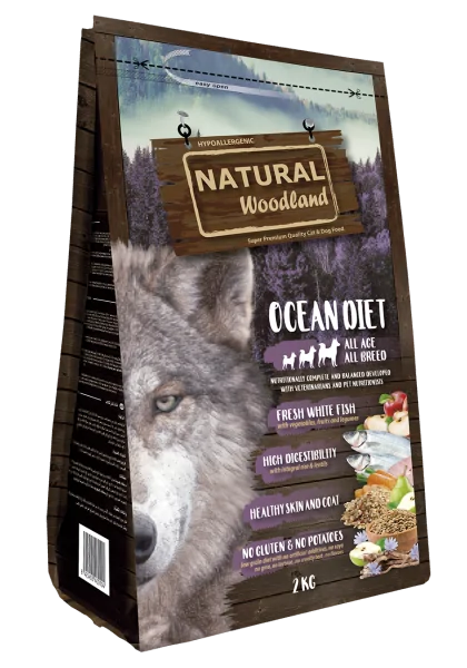 Pienso Natural Woodland Perro Premium Con Atún y Arroz 2 kg