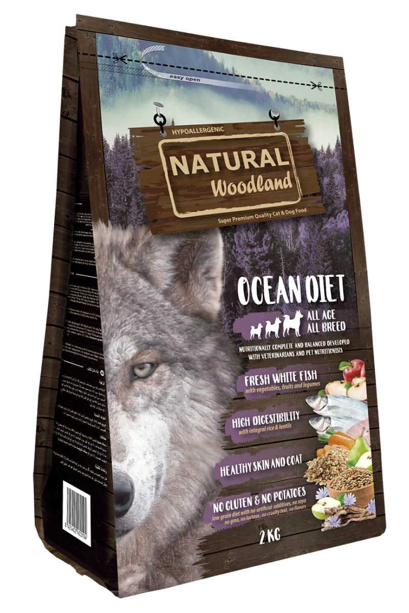 Pienso Natural Woodland Perro Premium Con Atún y Arroz 2 kg