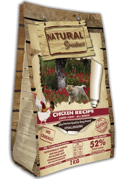 Pienso Chicken Recipe Natural Greatness  Perro Receta de Pollo 2 kg
