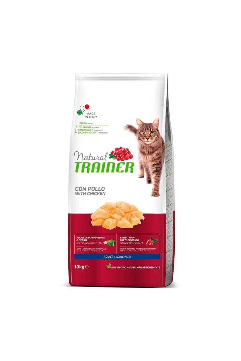 Natural Trainer Con Pollo Fresco Feline Adult 10Kg