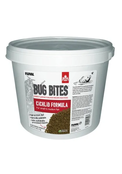 Comida Húmeda Peces Fluval Bug Bites Cíclidos Gránulos 1,7Kg 1,4-2mm Gránulos