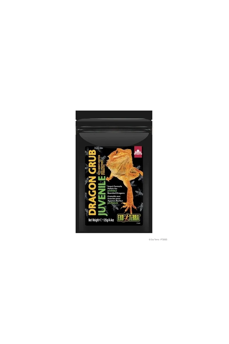 Comida Caja Reptiles Exo Terra Dragon Grub Juvenil 125g