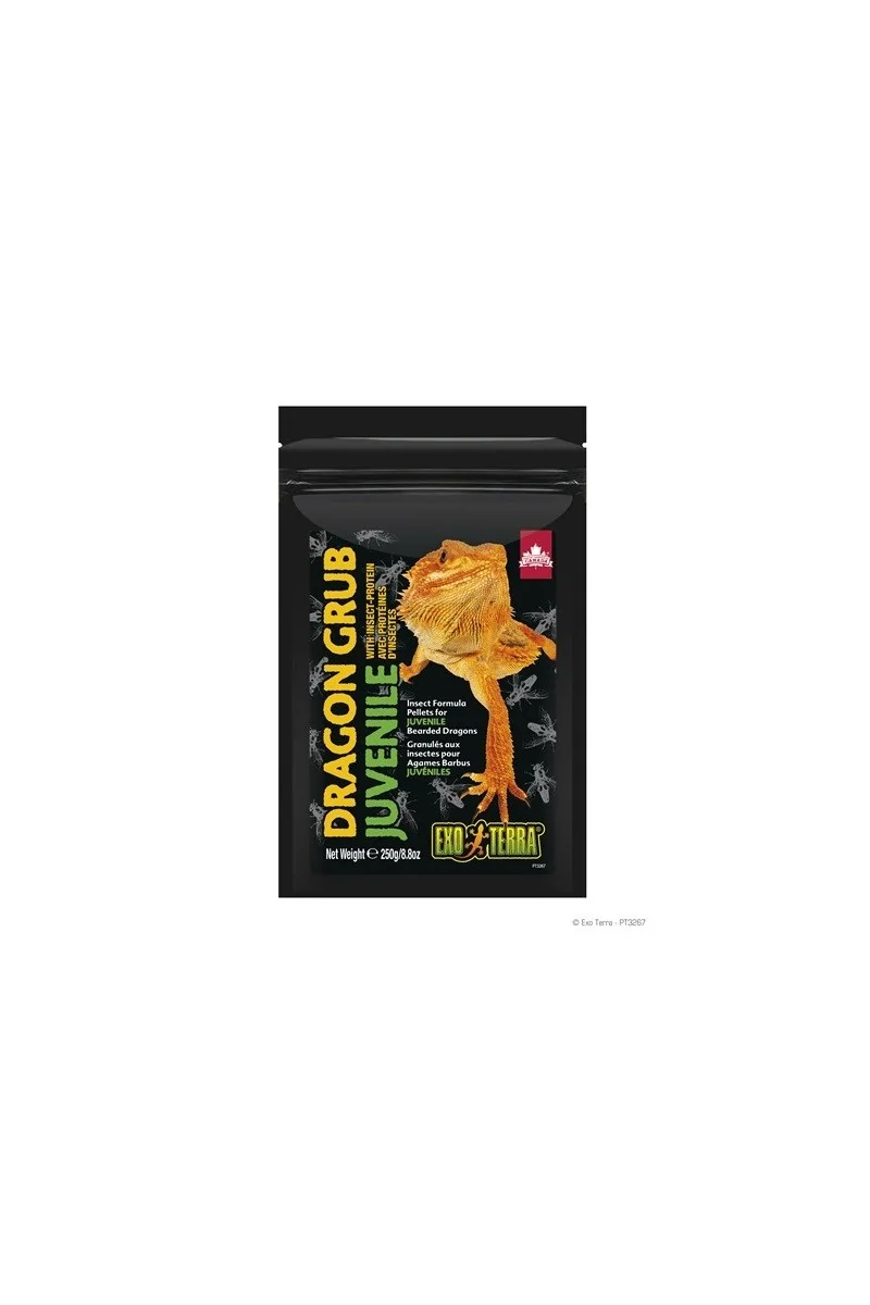 Comida Caja Reptiles Exo Terra Dragon Grub Juvenil 250g