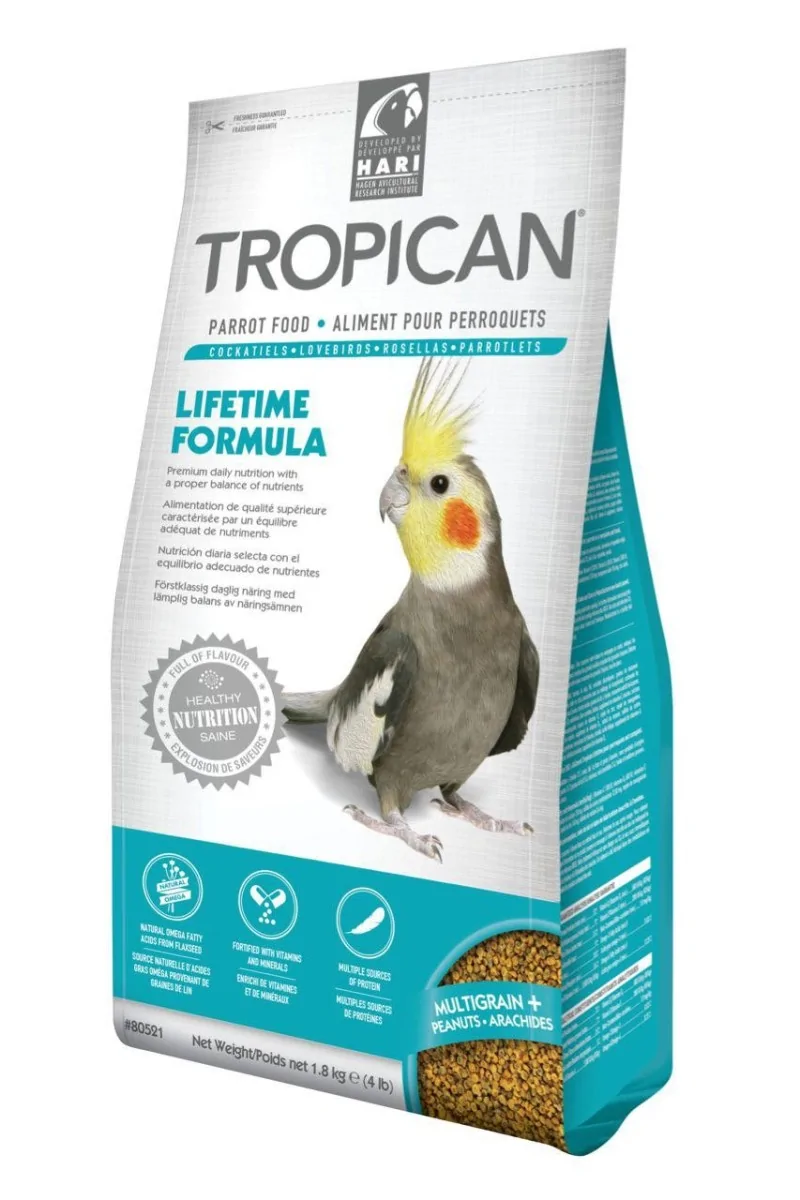 Comida Premium Pajaros Tropican Mantenimiento Ninfas 820g