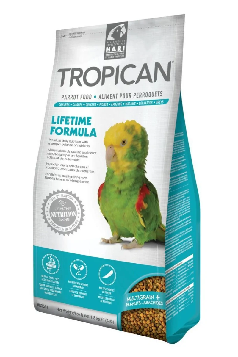 Comida Premium Pajaros Tropican Mantenimiento Loros 1,8kg