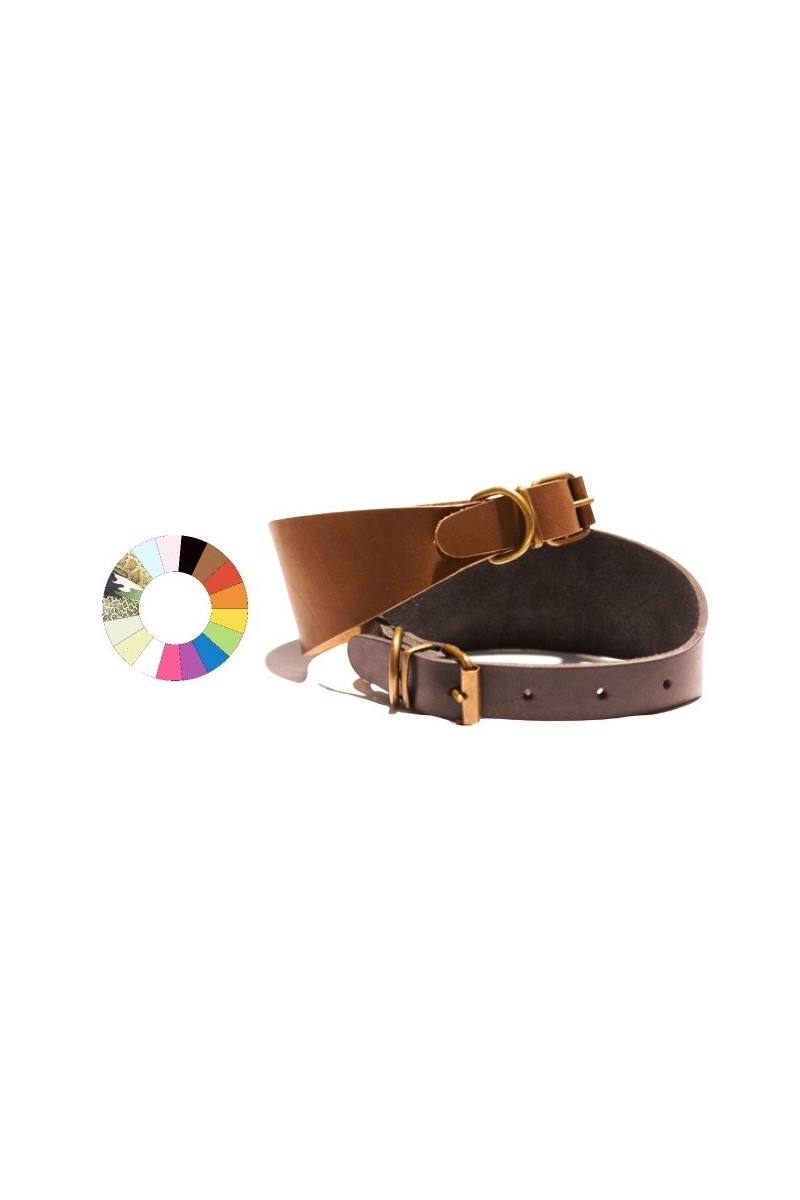 Collares Perro  Collar Leather Galgo NG 22-32 L350 A50