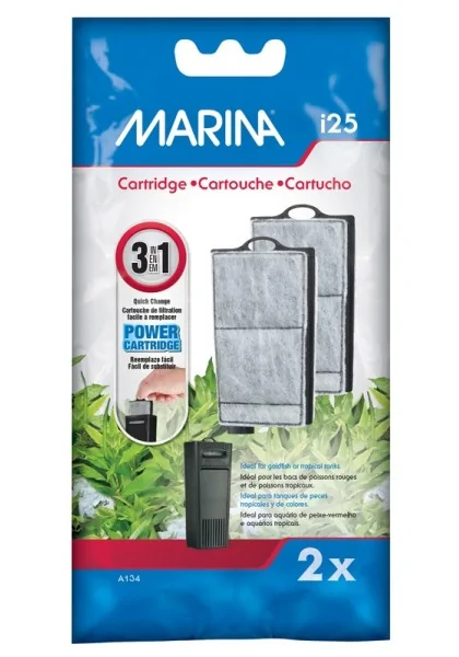 Filtros Acuarío Marina I25 Mini Cartucho Filtrante 2Uds