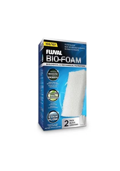 Filtros Acuarío Fluval Bio-Foam 107 2Uds