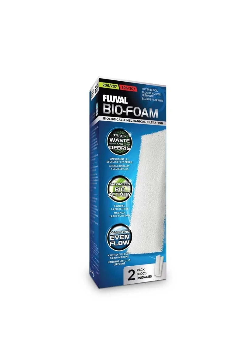 Filtros Acuarío Fluval Bio-Foam 207/307 2Uds