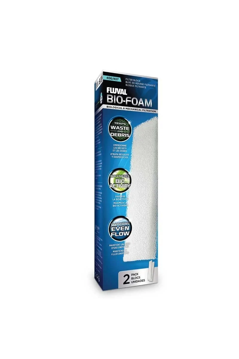 Filtros Acuarío Fluval Bio-Foam 407 2Uds