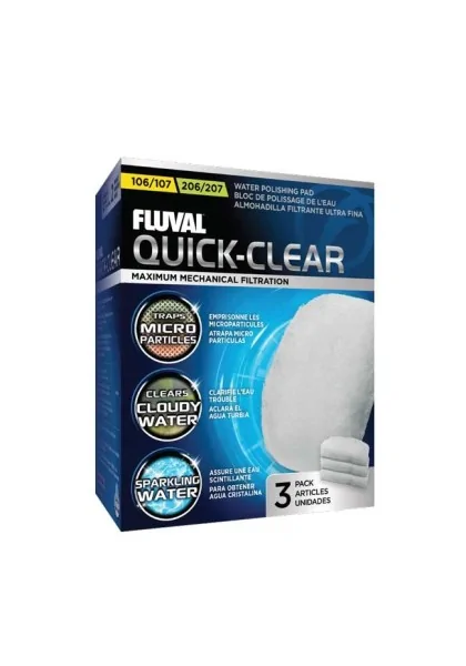 Filtros Acuarío Fluval Quick Clear Foamex Fino 107/207 3Uds