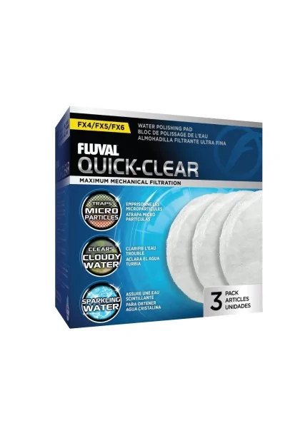 Filtros Acuarío Fluval Quick Clearalmohadilla Ultra Fina Fx 3Uds