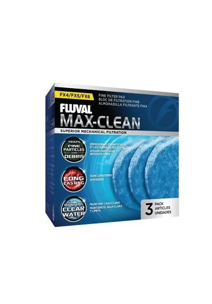 Filtros Acuarío Fluval Max Clean Almohadilla Fina Fx 3Uds