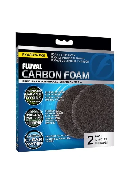 Filtros Acuarío Fluval Foamex Con Carbón Fx 2Uds