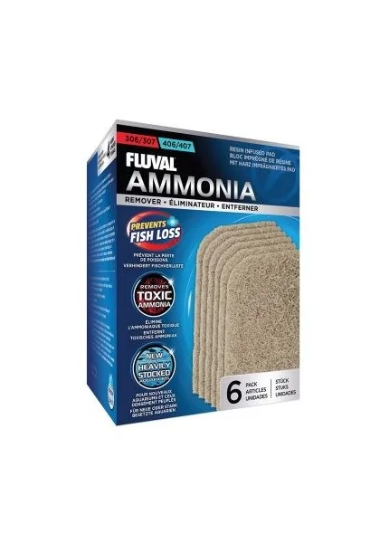 Filtros Acuarío Fluval Almohadilla Elimina Amoniaco 307/407 6Uds