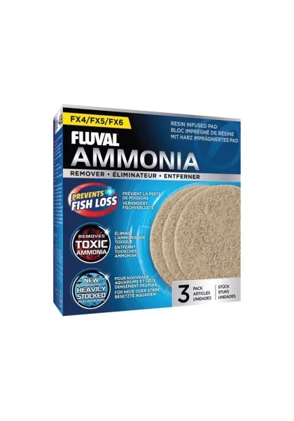 Filtros Acuarío Fluval Fx4/6 Almohadilla Elimina Amoniaco 3Uds