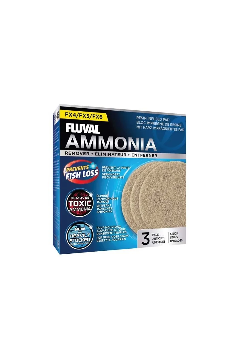 Filtros Acuarío Fluval Fx4/6 Almohadilla Elimina Amoniaco 3Uds