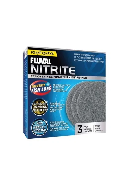 Filtros Acuarío Fluval Almohadilla Elimina Nitrato Fx4/Fx6 3Uds