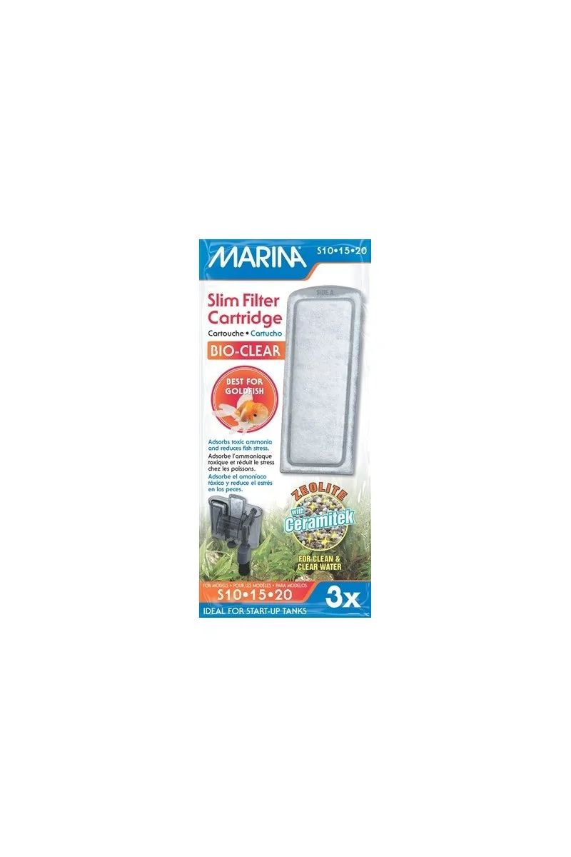 Filtros Acuarío Marina Slim Bio Clear 3Uds