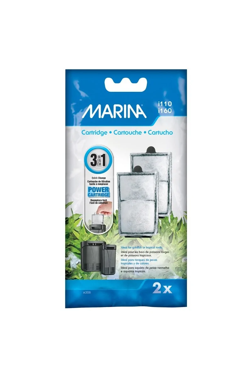 Filtros Acuarío Marina I110/ I160 Cartucho Filtrante 2Uds