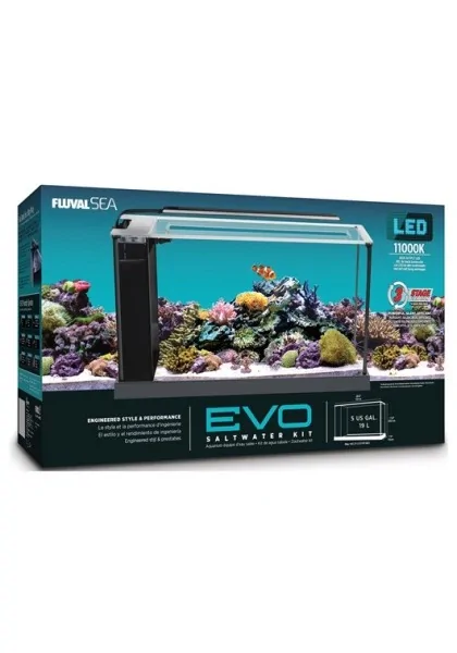 Acuario Premium Fluval Evo Acuario Marino Negro 19L  27,5cm*30cm*22,3cm