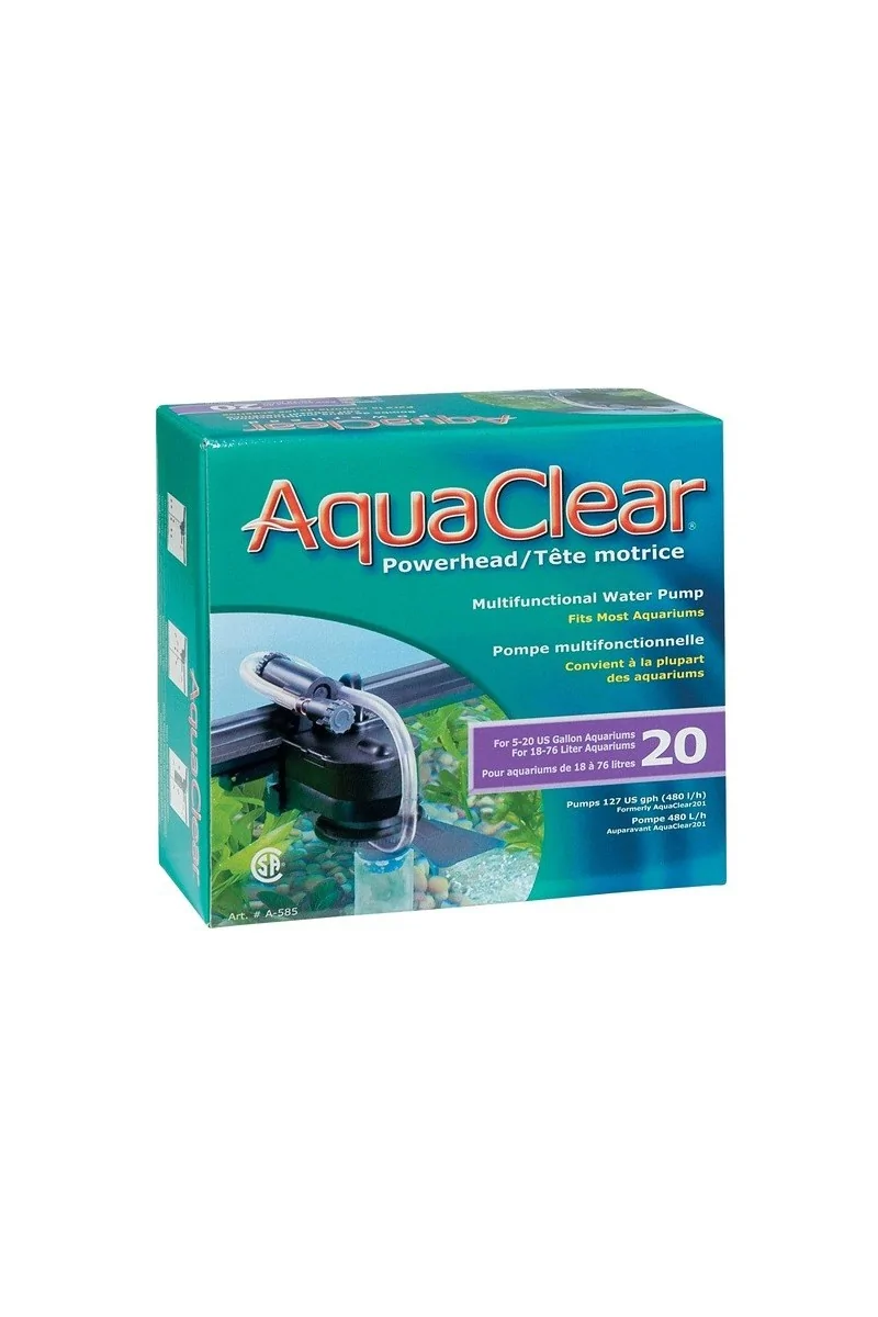 Bombas De Agua Acuario Aquaclear 20 Power Head  15,49cm*16,51cm*6,86cm