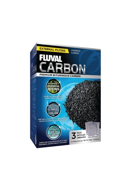 Filtros Acuario Fluval Carbón Activado 300G 3X100